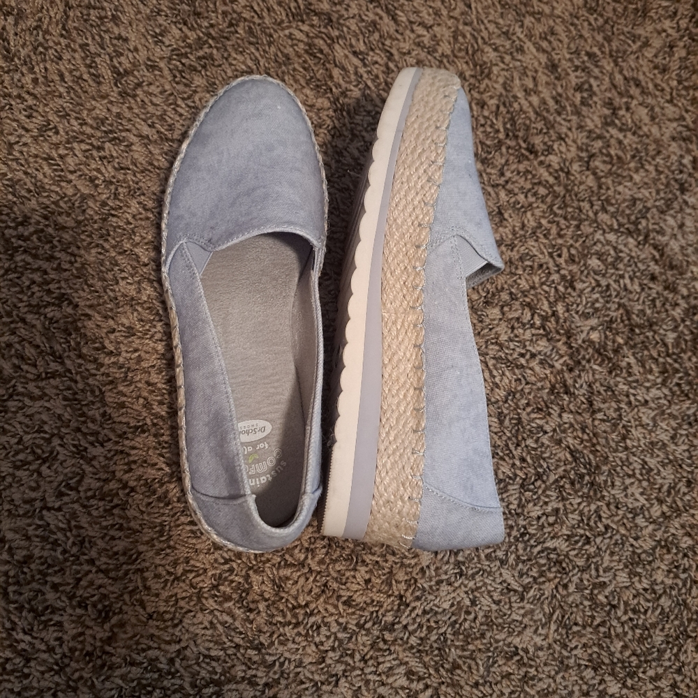 Dr.Scholl's discovery slip on Canvas Organic Cotton Shoes comfort 8.5